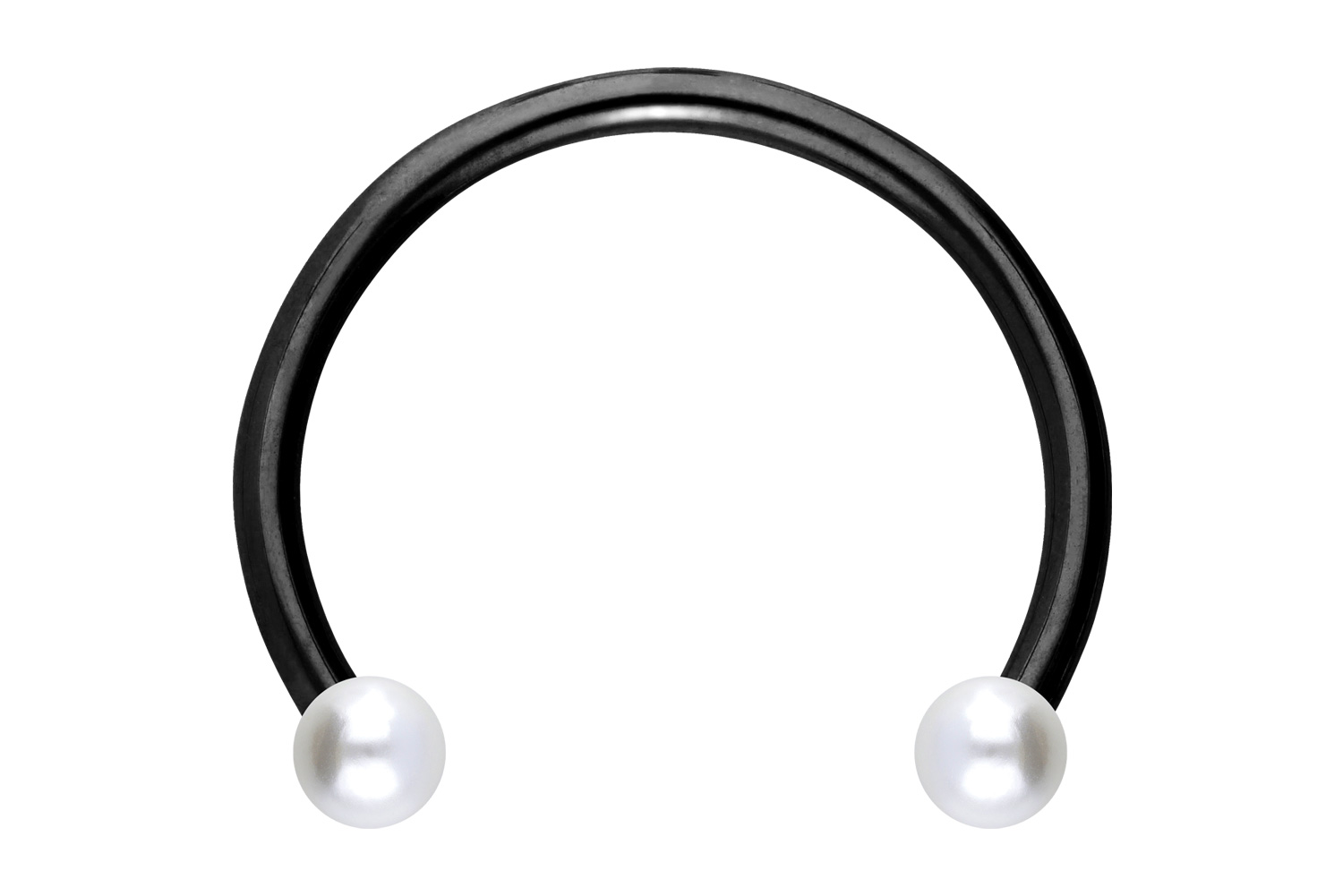 Chirurgenstahl Hufeisenring Piercing SYNTHETISCHE PERLEN